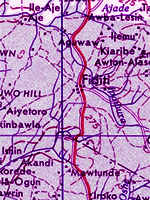 Map of Fiditi